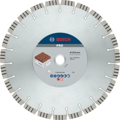 Afbeelding van Bosch Accessories 2608602686 Diamanten doorslijpschijf Diameter 350 mm Boordiameter 20 1 stuk(s)