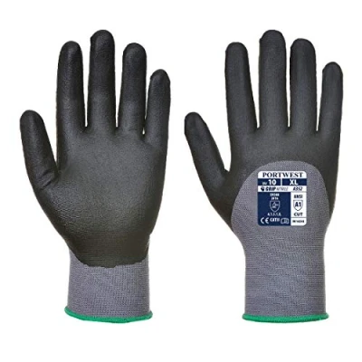 Afbeelding van Portwest A352 DermiFlex Ultra Handschoen, normaal, maat XL, grijs/zwart