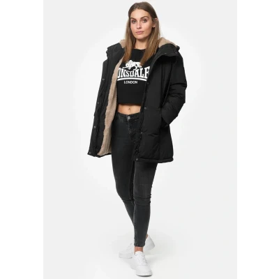 Afbeelding van Lonsdale MIT Kapuze TONG Winterjas, Dames, Maat: Medium, Black