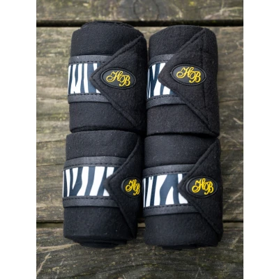 Image de HB Ruitersport Bandages Zebra Noir/Blanc