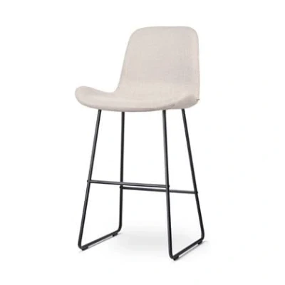 Afbeelding van Nolon Nino Fé Barkruk Beige Zwart Onderstel 75 cm