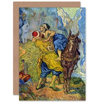 Afbeelding van Vincent Van Gogh wenskaart met envelop binnen blanco