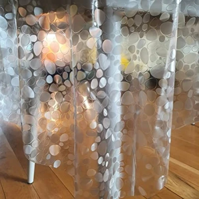 Afbeelding van Home Direct Transparant rechthoekig tafelkleed van pvc, 140 x 180 cm, gemakkelijk schoon te maken