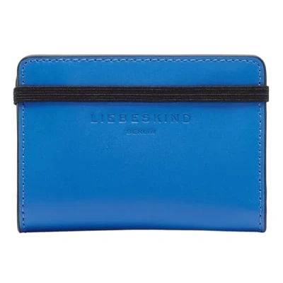 Afbeelding van LIEBESKIND BERLIN Leren Kaarthoes Paper Bag Carter Cardholder Pool Blauw
