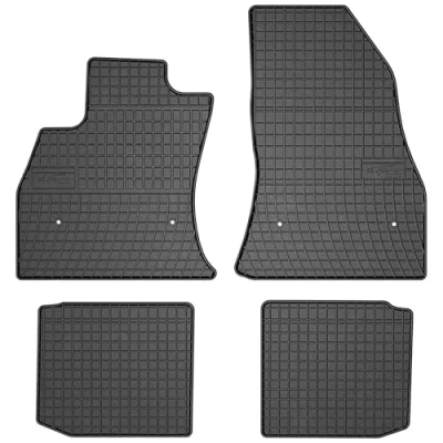 Afbeelding van M MOTOS Rubberen vloermat voor Fiat 500L 2012 2022, verbeter je reiscomfort met de zwarte antislipmat, automat alle weersomstandigheden, bescherming tegen vuil