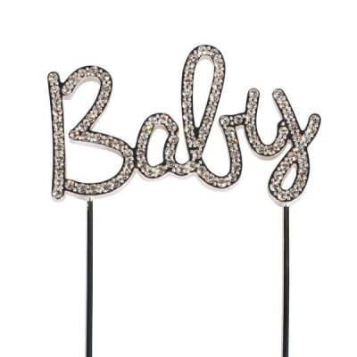 Afbeelding van Taarttopper Diamant Baby 111mm