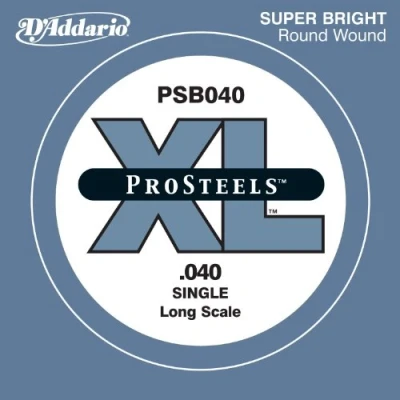 Image de D&#039;Addario ProSteels PSB040, Corde longue, .040 au détail guitare basse