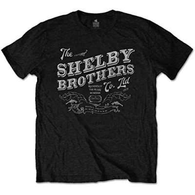 Afbeelding van Peaky Blinders The Shelby Brothers Heren T shirt L Zwart