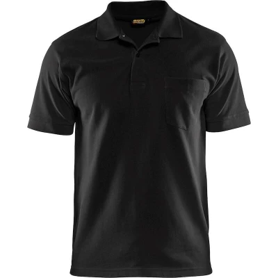 Afbeelding van Blaklader pique polo 3305 1035 zwart mt XL