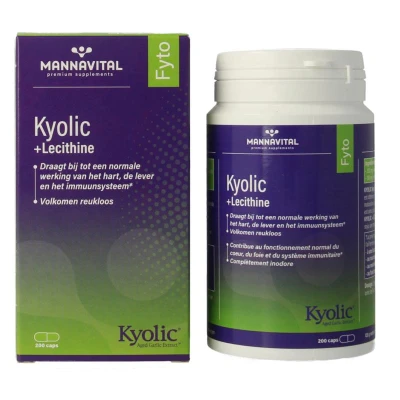Afbeelding van Mannavital Kyolic + Lecithine Capsules 200CP