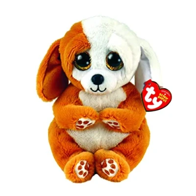 Image de Peluche TY Beaniee Babies Small Ruggles Le Chien Marron