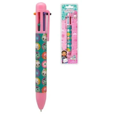 Afbeelding van HOVUK Gabbys Dollhouse balpen, intrekbaar, 6 kleuren, voor kantoor, school, studenten, cadeaus kinderen vanaf 3 jaar