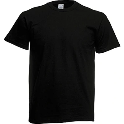 Afbeelding van Fruit of the Loom T shirt met korte mouwen dames, zwart.