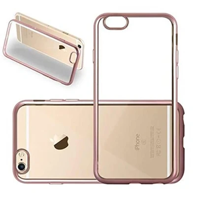 Afbeelding van Cadorabo Hoesje geschikt voor Apple iPhone 6 / 6S in CHROOM ROSE GOUD Beschermhoes gemaakt van flexibel TPU Case Cover silicone