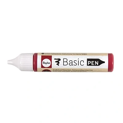Afbeelding van Rayher Hobby Basic pen, klassiek, rood, 28 ml