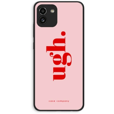 Afbeelding van Case Company® hoesje geschikt voor Samsung Galaxy A03 Ugh Soft Cover Telefoonhoesje Bescherming aan alle Kanten en Schermrand