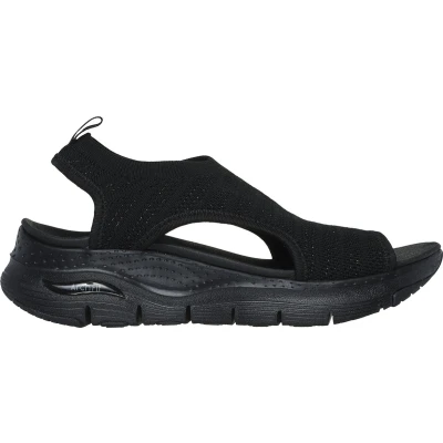 Afbeelding van Skechers ARCH FIT Sandalen met sleehak, Dames, Maat: 40, Bbk Textiel