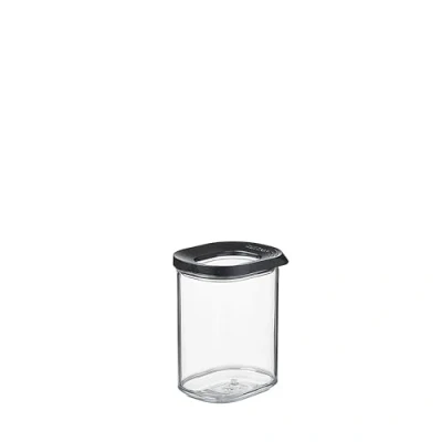 Image de Mepal Boîte de conservation des Aliments Modula avec Couvercle Rangement Cuisine &amp; Stockage en Plastique Transparente, Empilable et Hermétique 375 ml Black