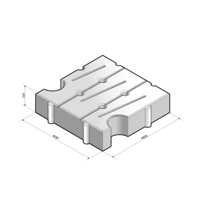 Afbeelding van Dynaflex 40x40x10 cm reflex white 154a