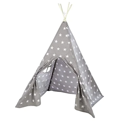 Afbeelding van Roba Tipi Speeltent Junior 115 X 156 Cm Polyester Grijs