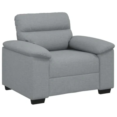 Afbeelding van vidaXL Fauteuil 60 cm Stof Lichtgrijs