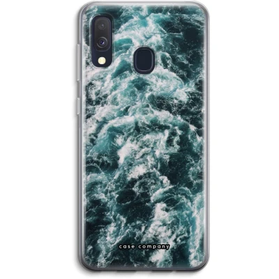 Afbeelding van Case Company® hoesje geschikt voor Samsung Galaxy A40 Zee golf Soft Cover Telefoonhoesje Bescherming aan alle Kanten en Schermrand