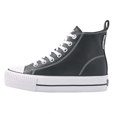 Afbeelding van British Knights KAYA Sneakers hoog, Dames, Maat: 37, Black Kunststof