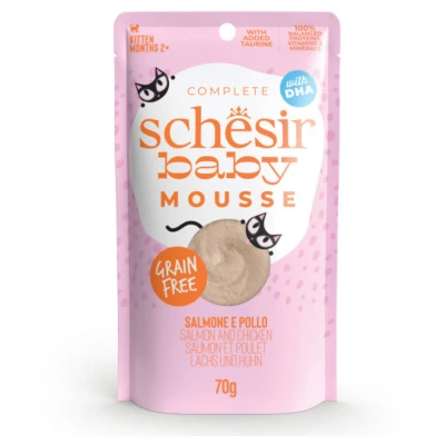 Afbeelding van Schesir Baby Mouse 70 g Kattenvoer Zalm