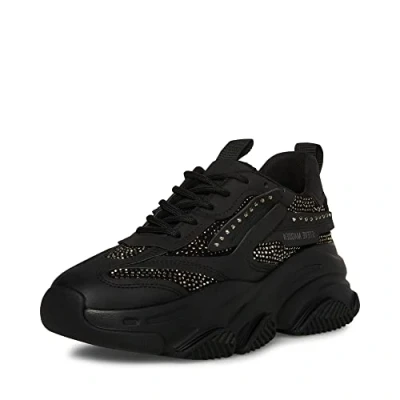 Afbeelding van Steve Madden Bezit, damessneakers, Zwarte strass