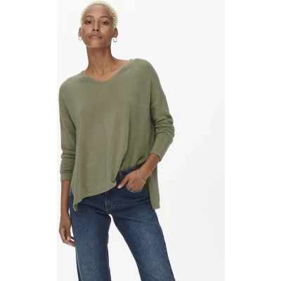 Afbeelding van ONLY ONLAMALIA LS V NECK CC KNT Dames Gebreide truien
