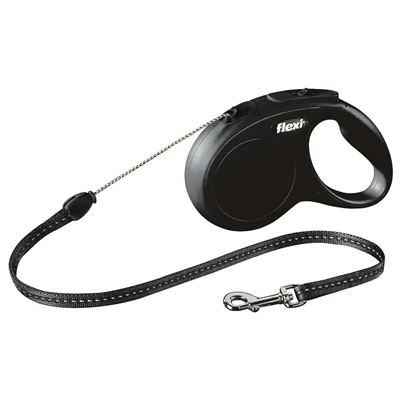 Afbeelding van Flexi Rollijn Classic Cord Zwart S 5 MTR (218119)