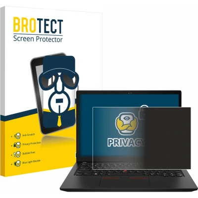 Afbeelding van BROTECT privacy screenprotector voor Lenovo ThinkPad X13 Gen 3 Folie Beschermfolie Blauwlichtfilter