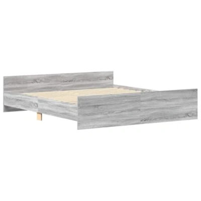 Afbeelding van Bedframe Bewerkt Hout sonoma Eikenkleurig 100X200 cm 160 x 200 / Grijs
