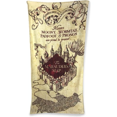 Afbeelding van Handdoek Harry Potter &quot;Marauders Map&quot;