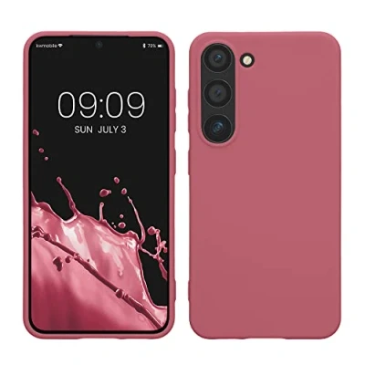Afbeelding van kwmobile telefoonhoesje geschikt voor Samsung Galaxy S23 Hoesje smartphone Back cover in donkerroze