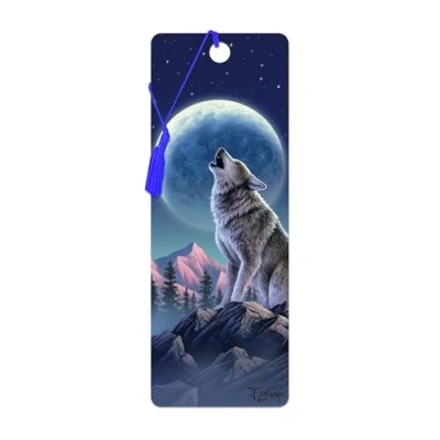 Afbeelding van 3d Boekenlegger wolf