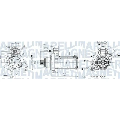Afbeelding van Magneti Marelli Starter 063721533010