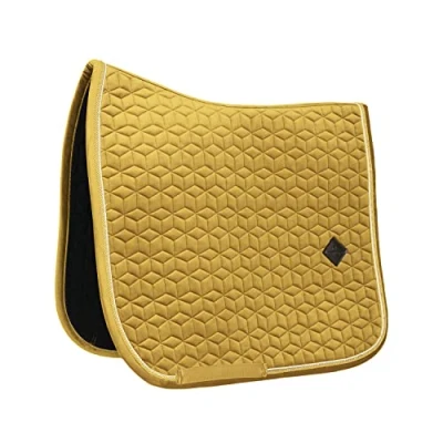 Afbeelding van Kentucky Horsewear Zadeldek Velvet Donkergeel Dressuur