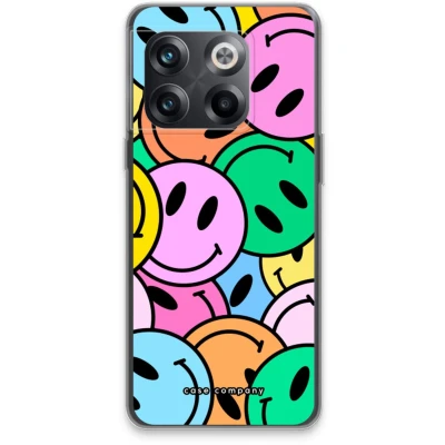 Afbeelding van Case Company® hoesje geschikt voor OnePlus 10T Smiley N1 Soft Cover Telefoonhoesje Bescherming aan alle Kanten en Schermrand
