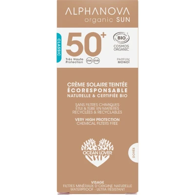 Afbeelding van Alphanova Zonnebrandcrème Spf 50 Getint Unisex Gram