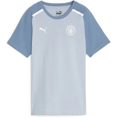 Afbeelding van Puma Manchester CITY Casuals TEE Tshirt print Blue washdeep dive, Heren, Maat: Large, wash deep dive