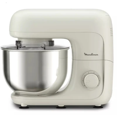 Afbeelding van MOULINEX Bake Essential Keukenmachine, met 4,8 liter, Gebakset, 800 W, Wit QA160110