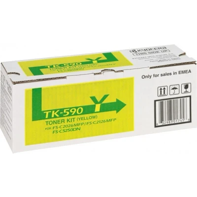 Afbeelding van Kyocera TK 590Y Toner Geel