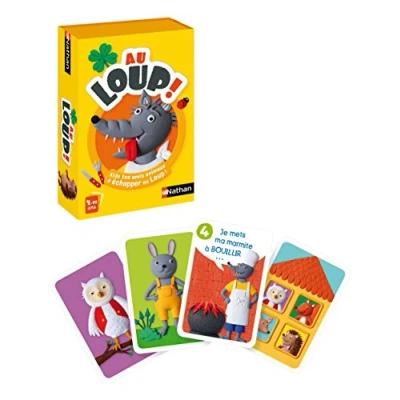 Afbeelding van Nathan Au loup kaartspel voor kinderen vanaf 4 jaar Stop spel of 1 tot spelers 31497