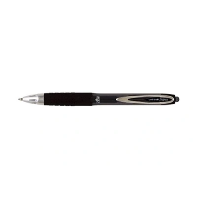 Afbeelding van Liquid ink ballpoint pen Uni Ball Rollerball Signo UM 207 Zwart 12 Stuks