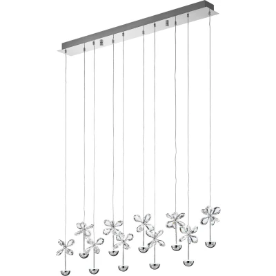 Afbeelding van EGLO Pianopoli Hanglamp LED RVS;Glas Chroom