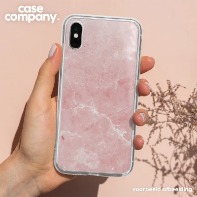 Afbeelding van Case Company® hoesje geschikt voor Xiaomi 13 Roze marmer Soft Cover Telefoonhoesje Bescherming aan alle Kanten en Schermrand