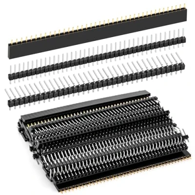 Afbeelding van 2,54 mm Pin Headers Straight Single 40 Breakaway PCB Board, File Mannelijke en Vrouwelijke Connector Kit, voor Arduino Prototype Shield, 45 Stuks 3 Soorten