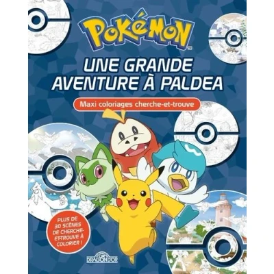 Image de Pokémon Maxi coloriages cherche et trouve Une grande aventure à Paldea