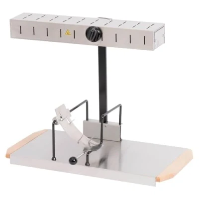Afbeelding van LOUIS TELLIER Alpage® Signature Inox Raclette Maat geschikt voor elk deel van de slijpsteen 6 tot 8 personen In hoogte verstelbare verwarmingshelling veiligheidsschakelaar 230V
